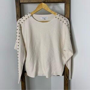 Sioni Milano Cream Knit Top Size M